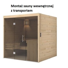 Montaż sauny wewnętrznej z transportem