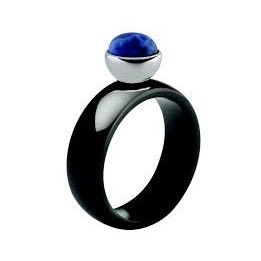 MELANO PIERŚCIONEK TWISTED CERAMICZNY BLACK M01R 5020 07MM SHINY BL