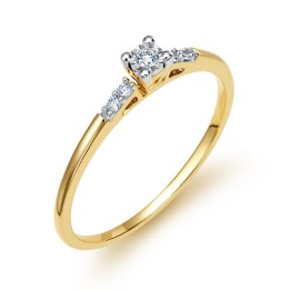 DIAMENTY Pierścionek JR10081Y