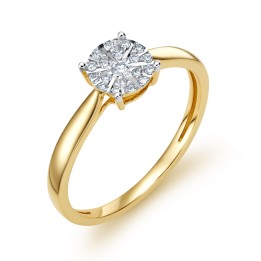 DIAMENTY Pierścionek JR11343Y