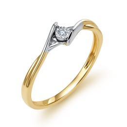 DIAMENTY Pierścionek KR8210Y