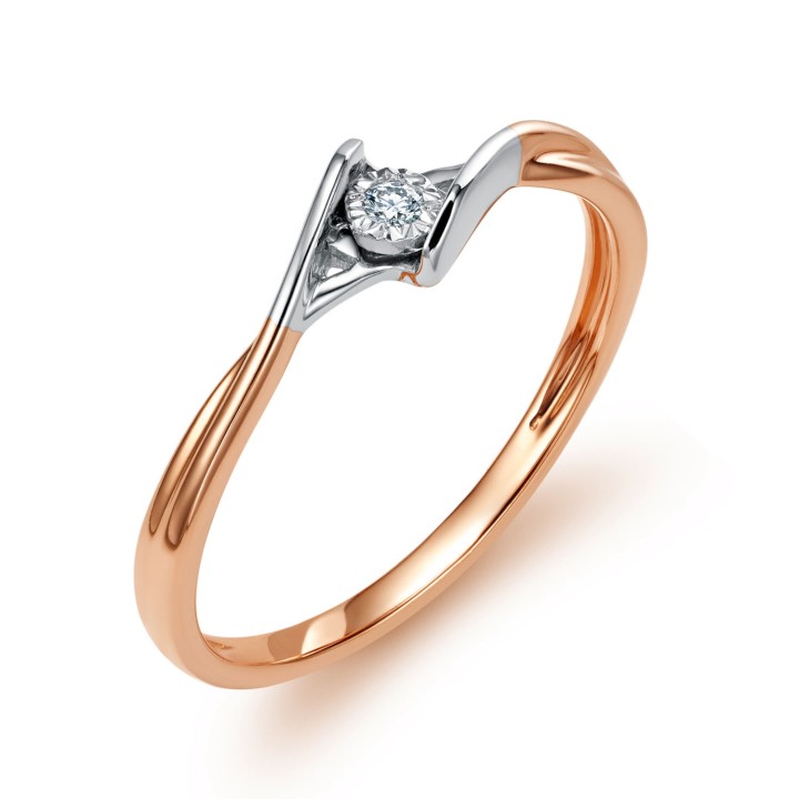 DIAMENTY Pierścionek KR8210Y
