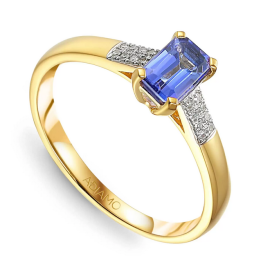 DIAMENTY Pierścionek R84147 Y T