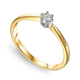 DIAMENTY Pierścionek R70211 YW