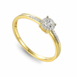 DIAMENTY Pierścionek R46876 YW
