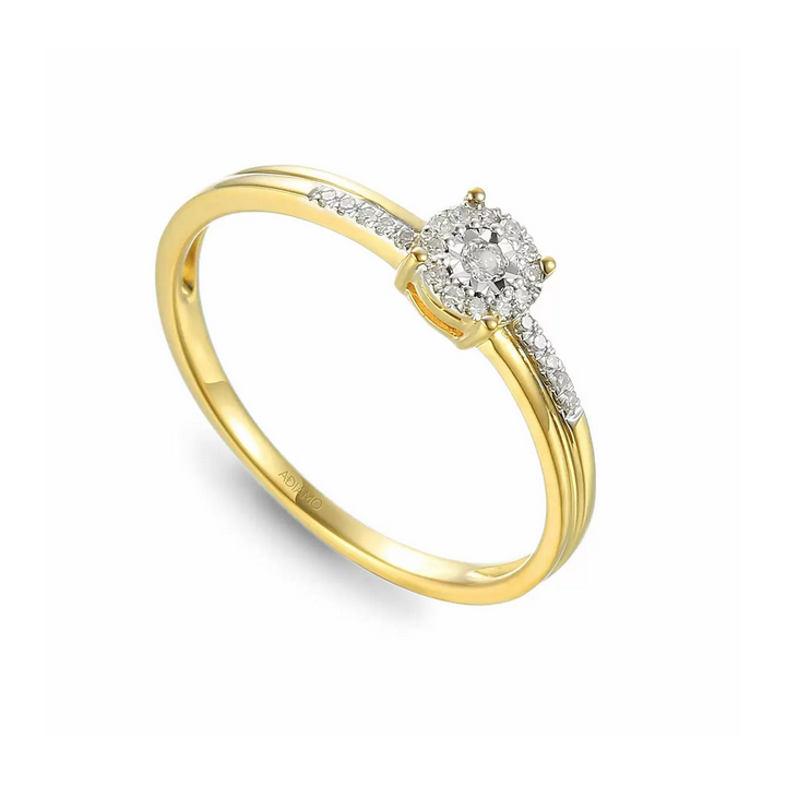 DIAMENTY Pierścionek R46876 YW