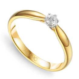 DIAMENTY Pierścionek R62567 YW