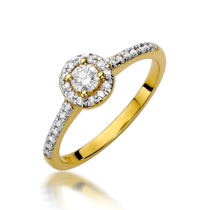 DIAMENTY Pierścionek W-477