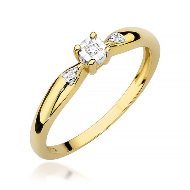 DIAMENTY Pierścionek W-469