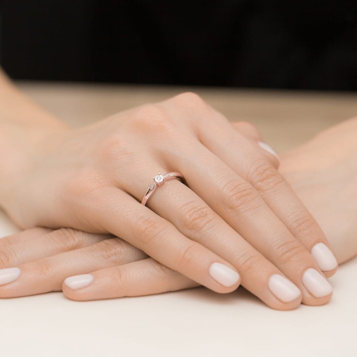 DIAMENTY Pierścionek W-469