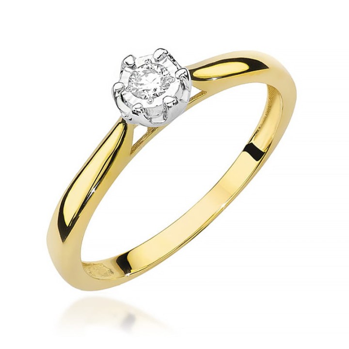 DIAMENTY Pierścionek W-468