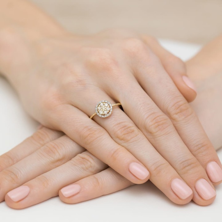 DIAMENTY Pierścionek W-440