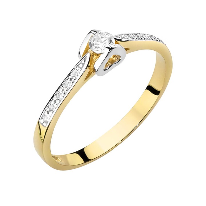 DIAMENTY Pierścionek W-435