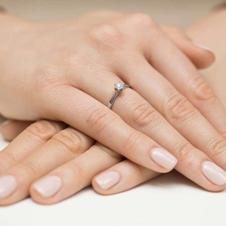 DIAMENTY Pierścionek W-426