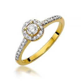 DIAMENTY Pierścionek W-406
