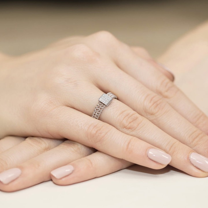 DIAMENTY Pierścionek W-353