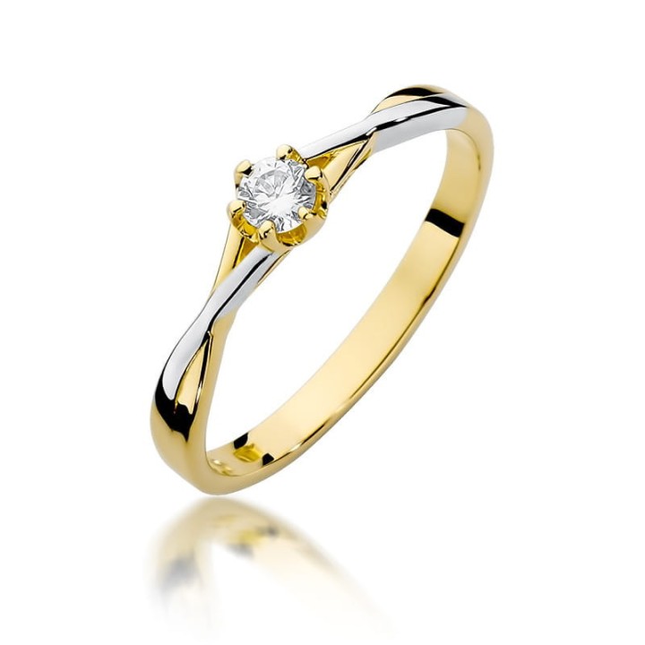 DIAMENTY Pierścionek W-340