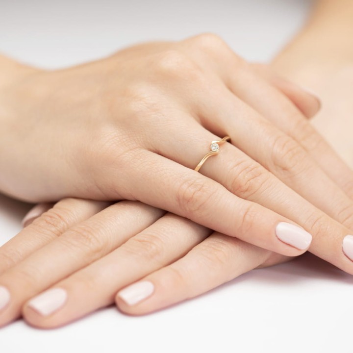 DIAMENTY Pierścionek W-332