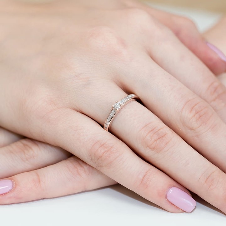DIAMENTY Pierścionek W-288