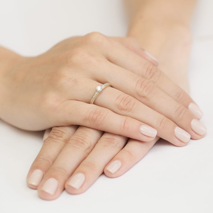 DIAMENTY Pierścionek W-288