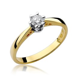 DIAMENTY Pierścionek W-234