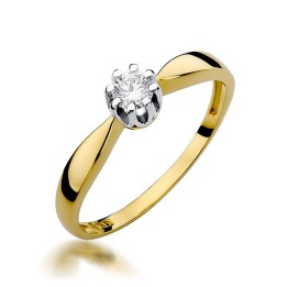 DIAMENTY Pierścionek W-228