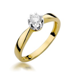 DIAMENTY Pierścionek W-228