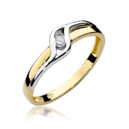 DIAMENTY Pierścionek W-178
