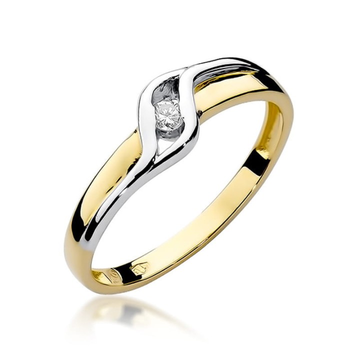DIAMENTY Pierścionek W-178