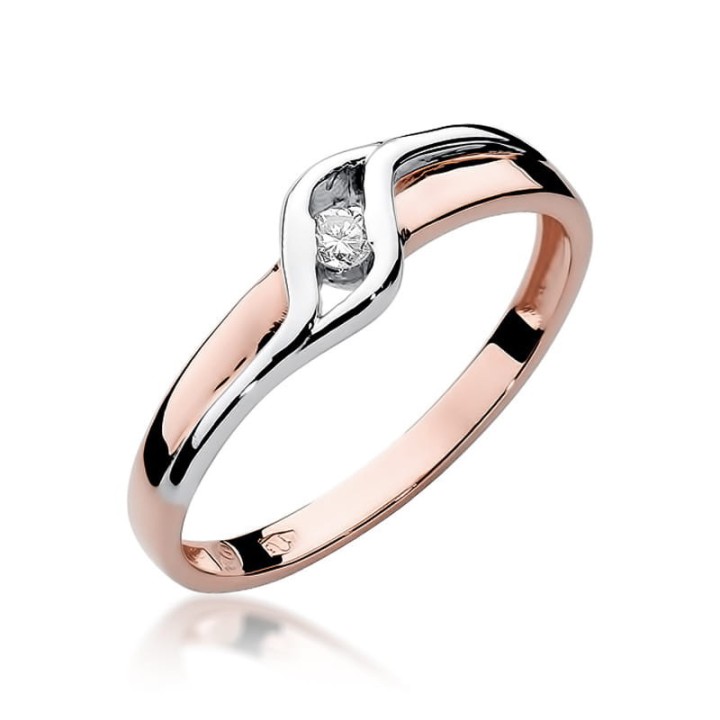 DIAMENTY Pierścionek W-178