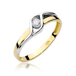 DIAMENTY Pierścionek W-178