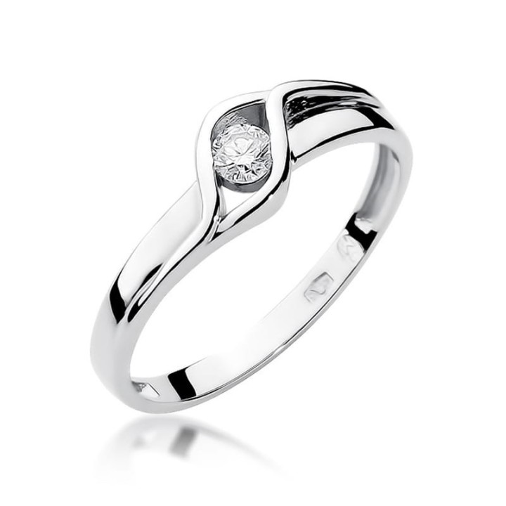 DIAMENTY Pierścionek W-178