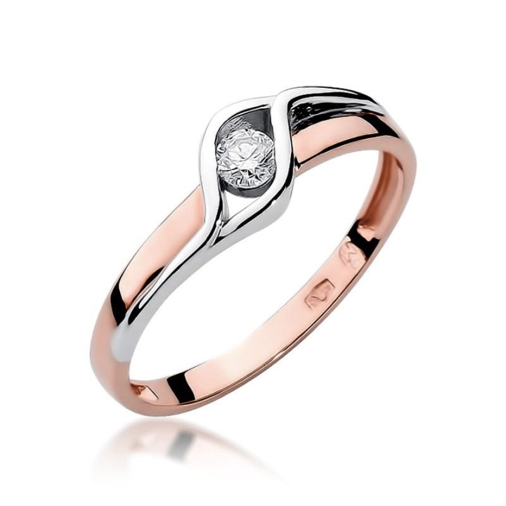 DIAMENTY Pierścionek W-178