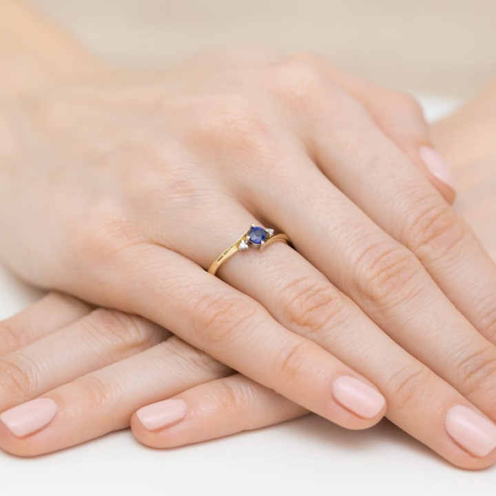 DIAMENTY Pierścionek W-346