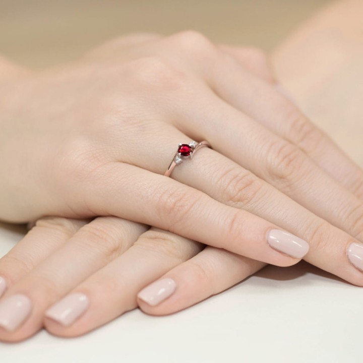 DIAMENTY Pierścionek W-346