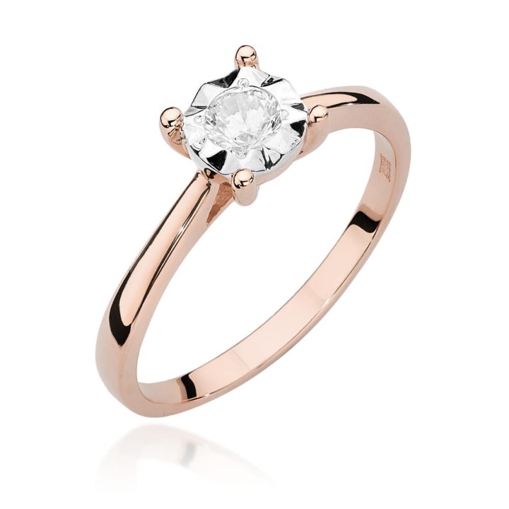 DIAMENTY Pierścionek W-447