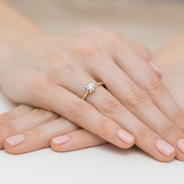 DIAMENTY Pierścionek W-447