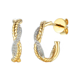 DIAMENTY Kolczyki E81542 Y S