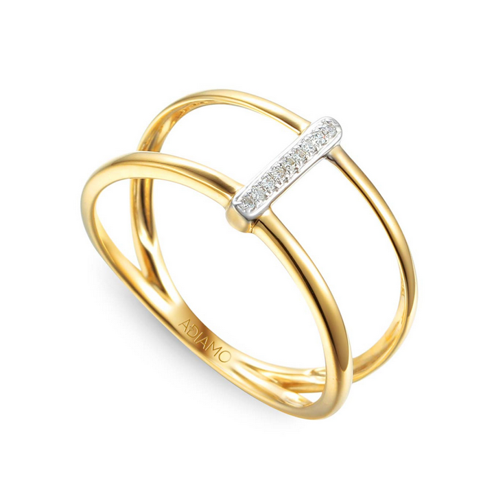 DIAMENTY Pierścionek R64659 Y