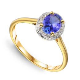 DIAMENTY Pierścionek R62898 Y M T