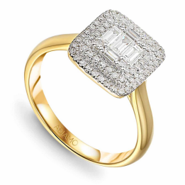 DIAMENTY Pierścionek R59279 YW