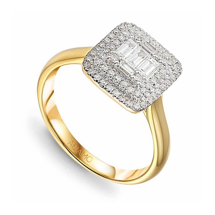 DIAMENTY Pierścionek R59279 YW