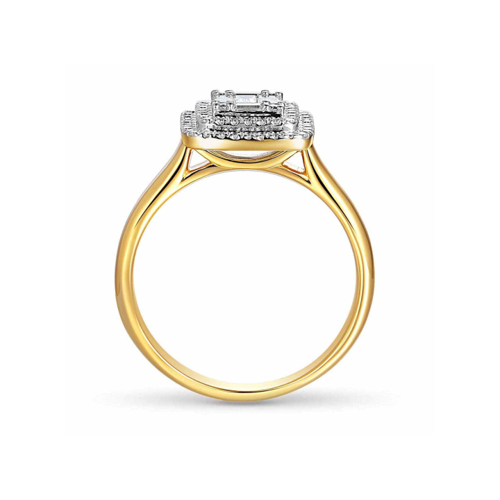 DIAMENTY Pierścionek R59279 YW
