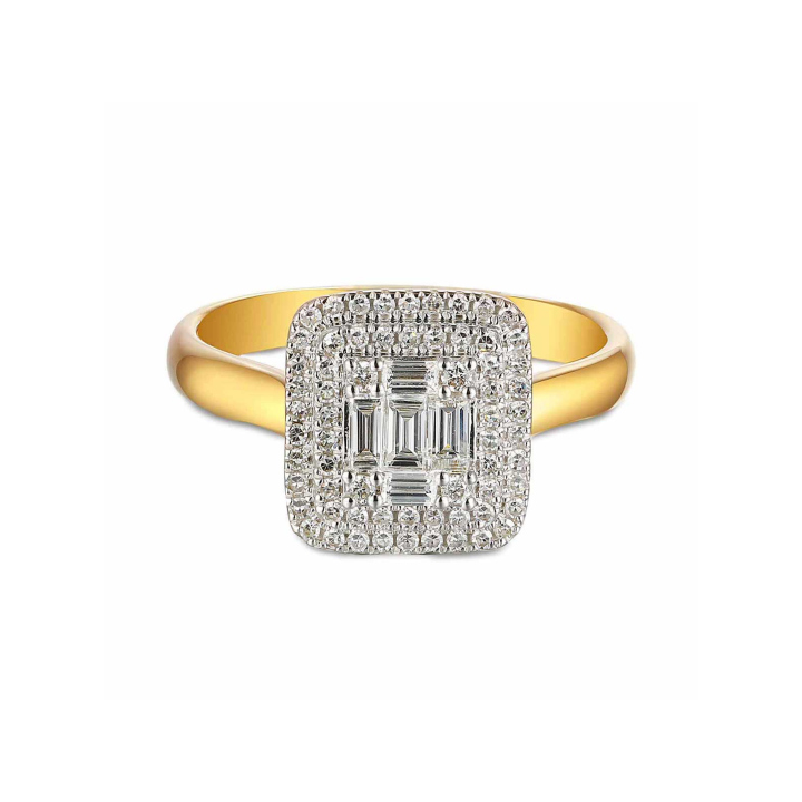 DIAMENTY Pierścionek R59279 YW